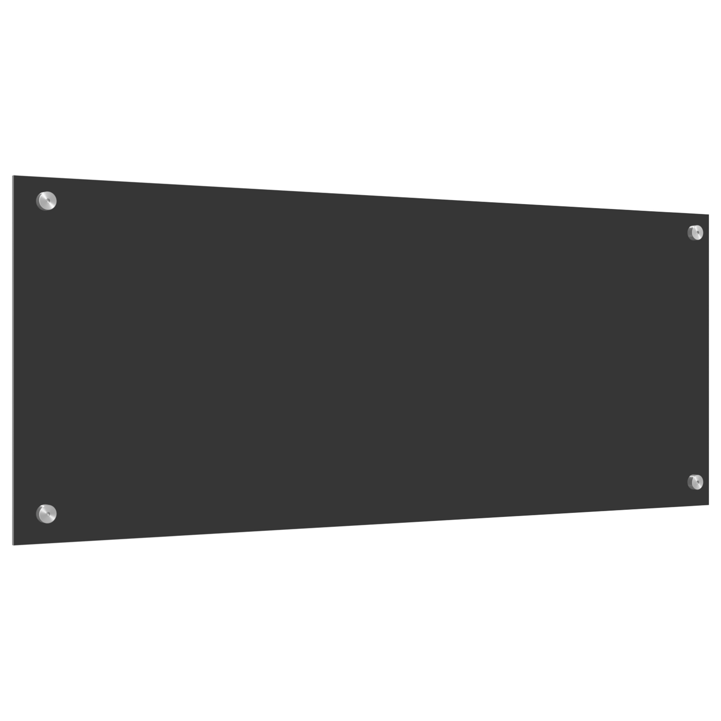 Kitchen Backsplash Dark grey 100 x 40 x 0.6 cm Tempered Glass