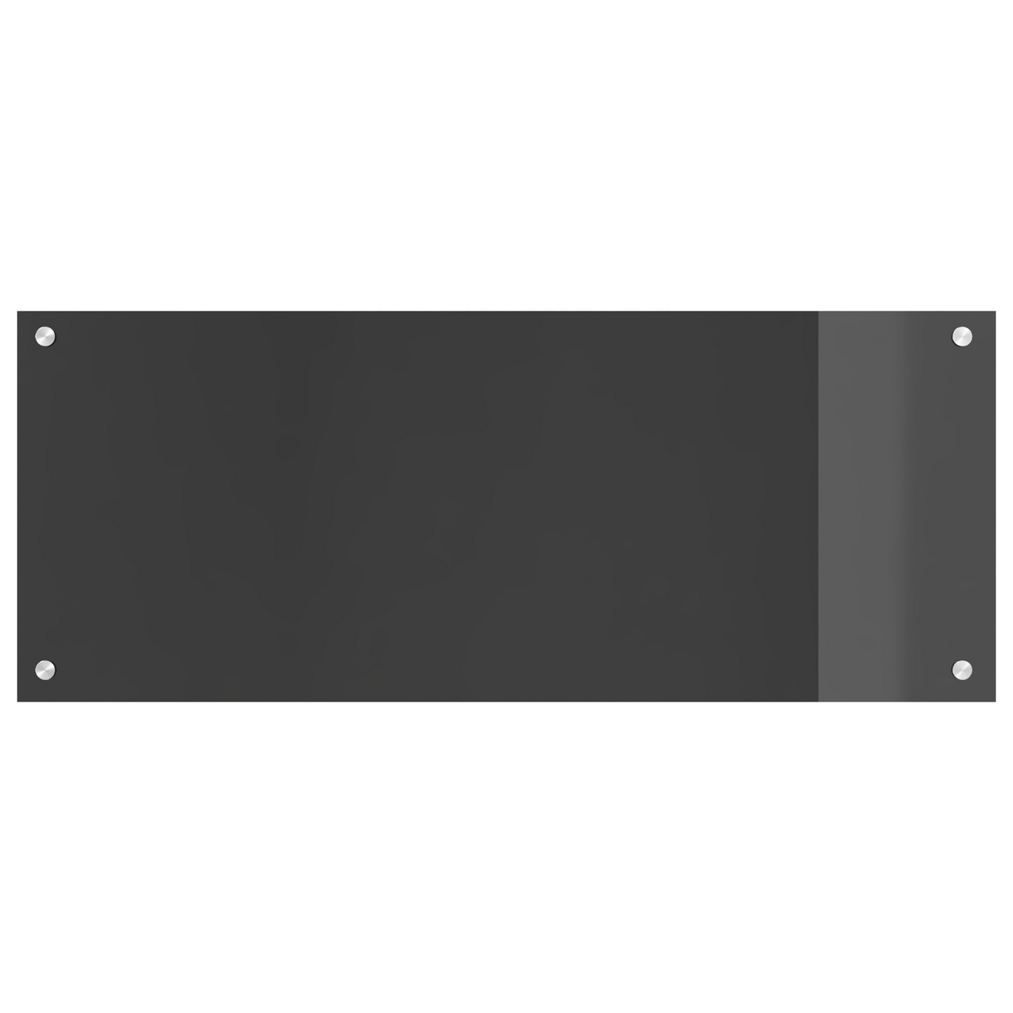Kitchen Backsplash Dark grey 100 x 40 x 0.6 cm Tempered Glass