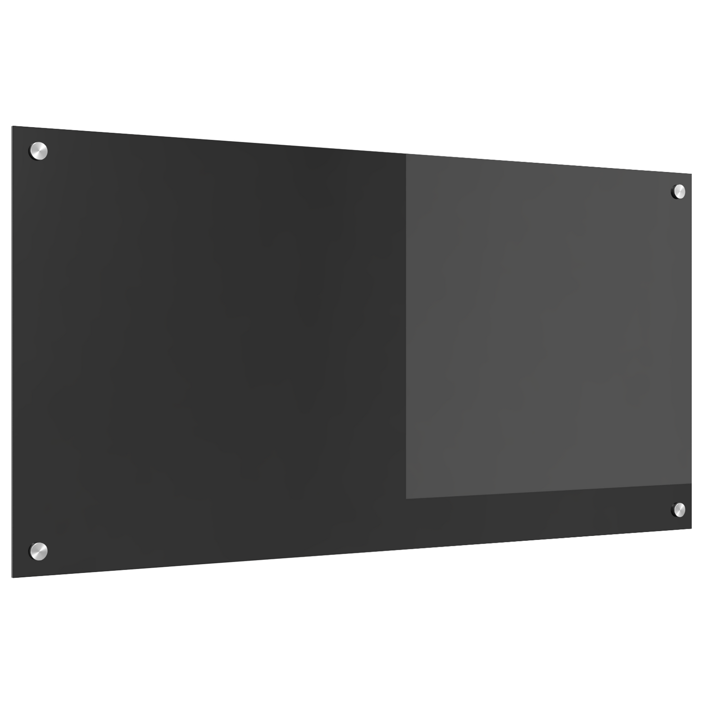 Kitchen Backsplash Dark grey 100 x 50 x 0.6 cm Tempered Glass