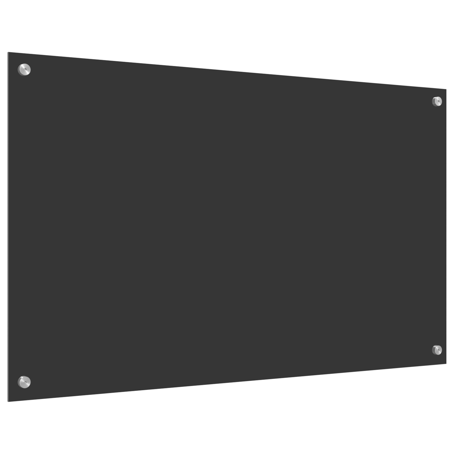 Kitchen Backsplash Dark grey 100 x 60 x 0.6 cm Tempered Glass