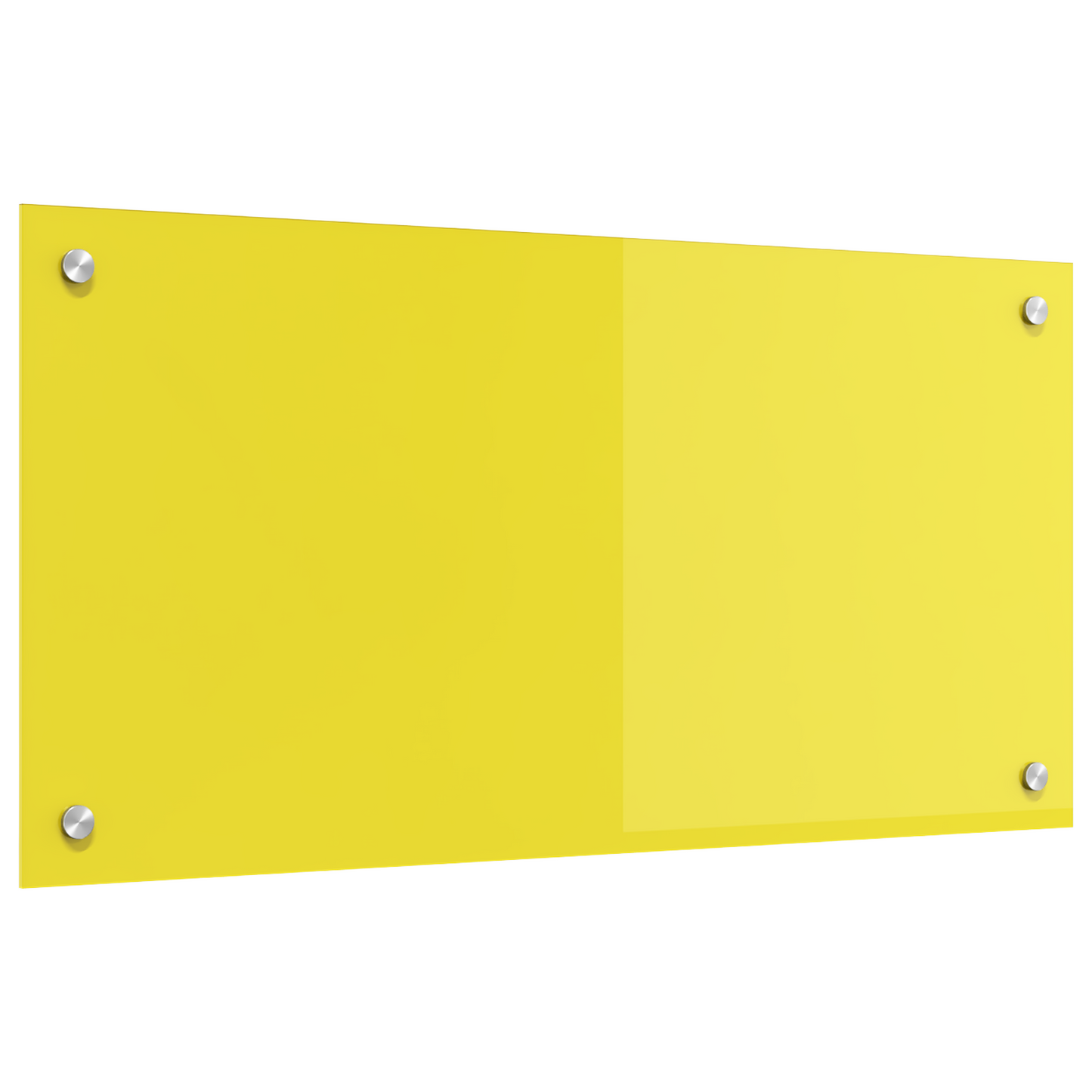 Kitchen Backsplash Yellow 80 x 40 x 0.6 cm Tempered Glass