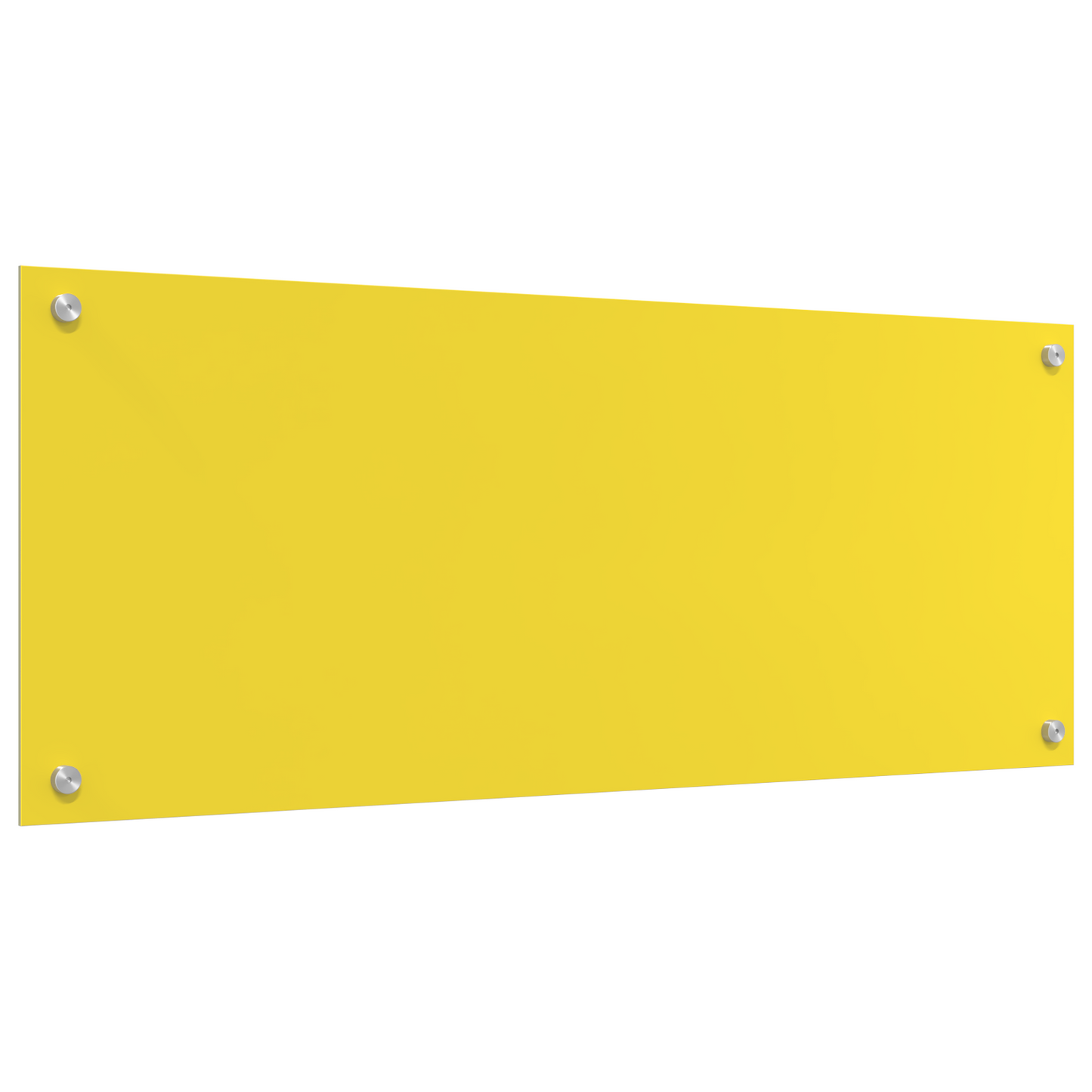 Kitchen Backsplash Yellow 100 x 40 x 0.6 cm Tempered Glass