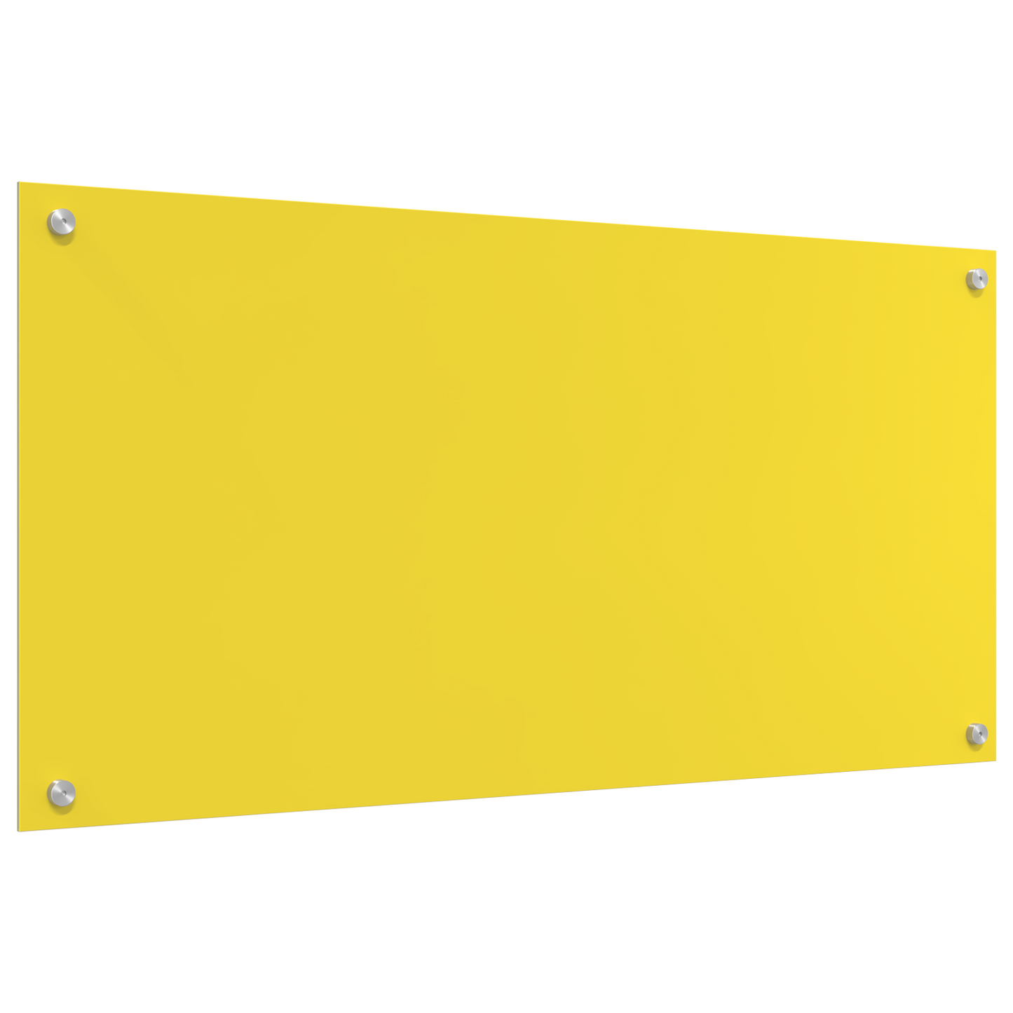 Kitchen Backsplash Yellow 100 x 50 x 0.6 cm Tempered Glass
