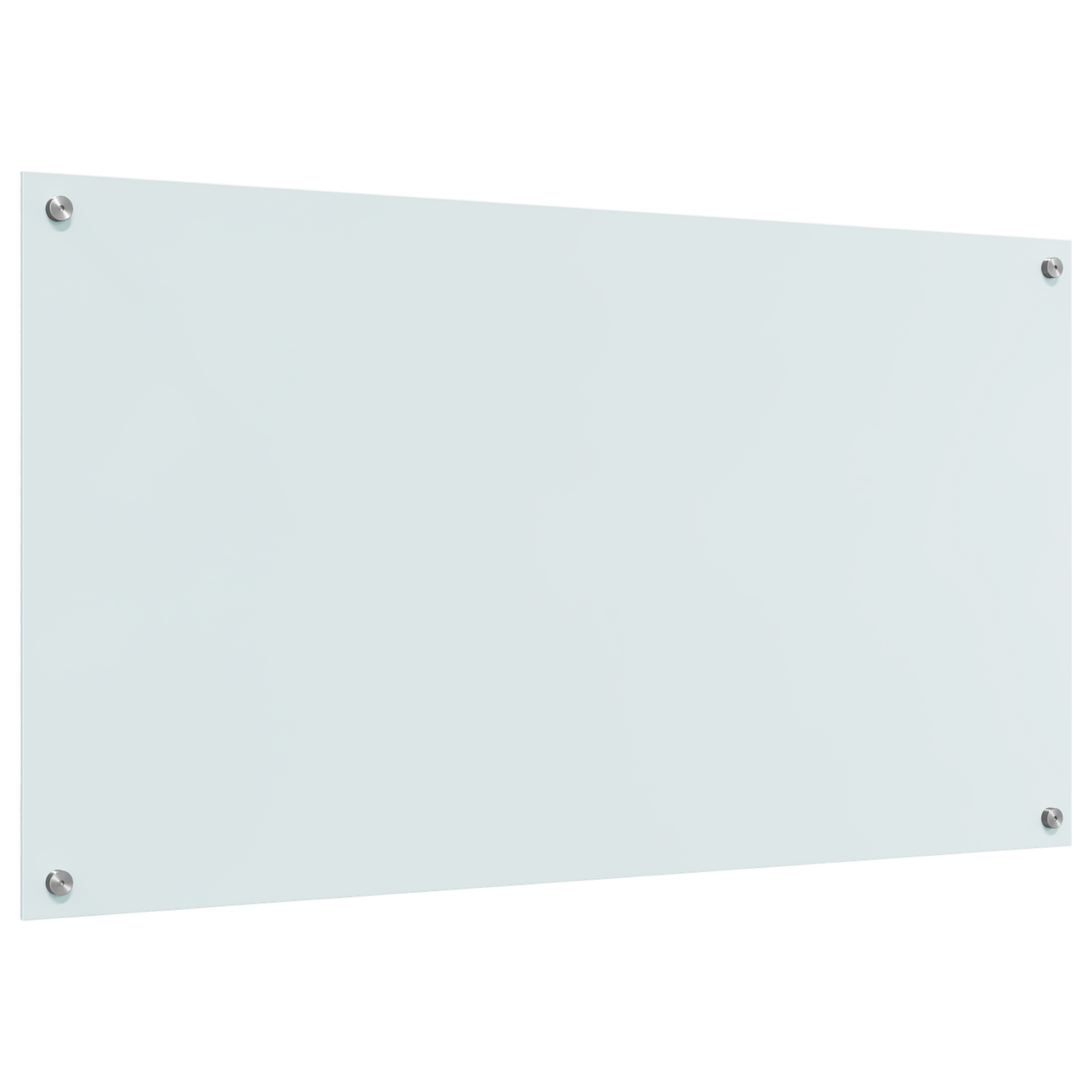 Kitchen Backsplash White 110 x 60 x 0.6 cm Tempered Glass