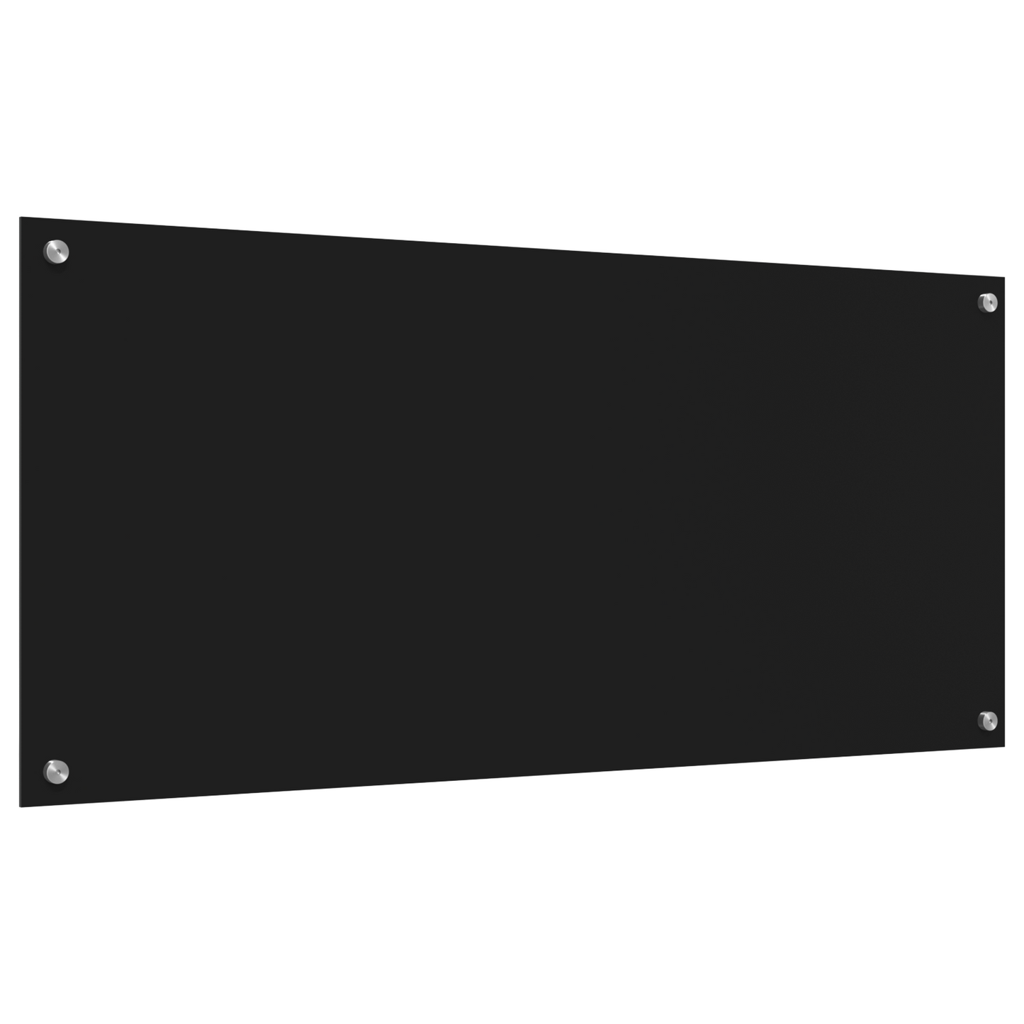 Kitchen Backsplash Black 110 x 50 x 0.6 cm Tempered Glass