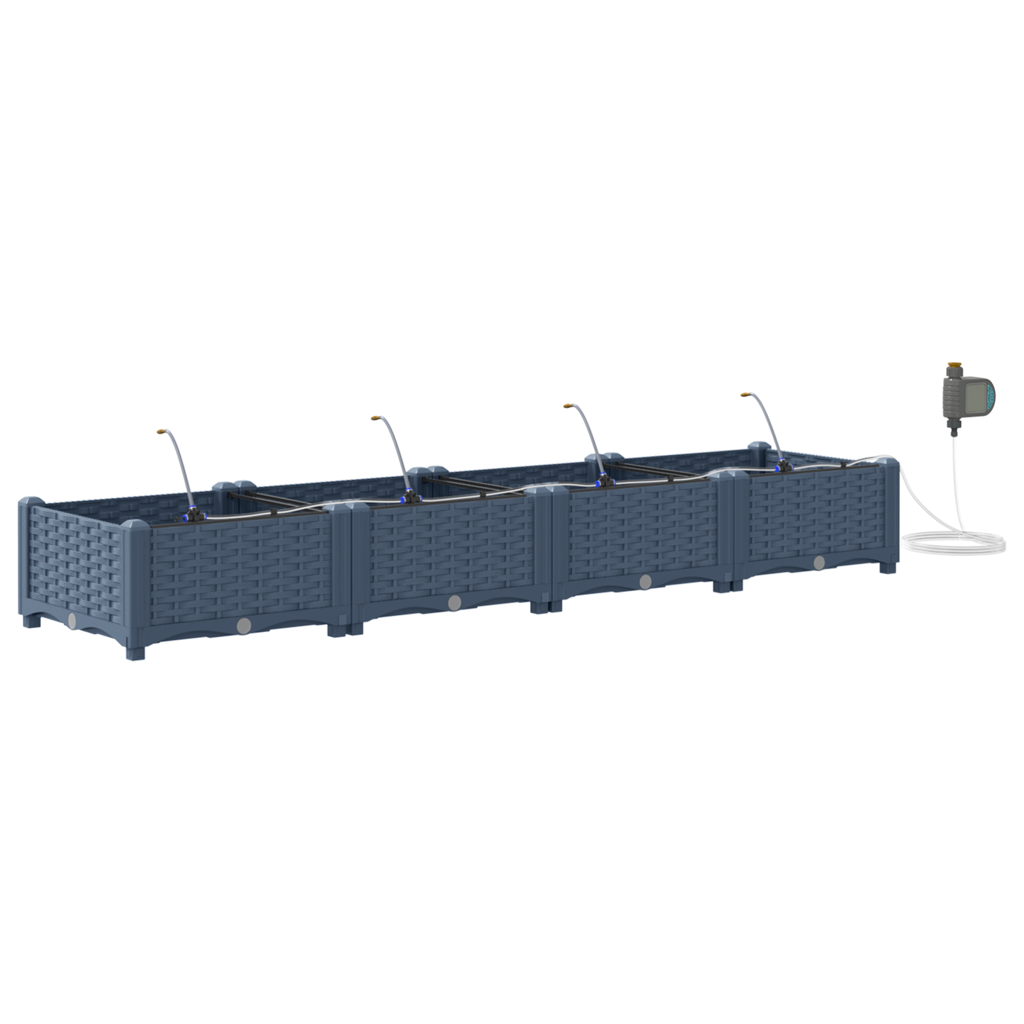 Garden Grey 160 x 40 x 22 cm Steel