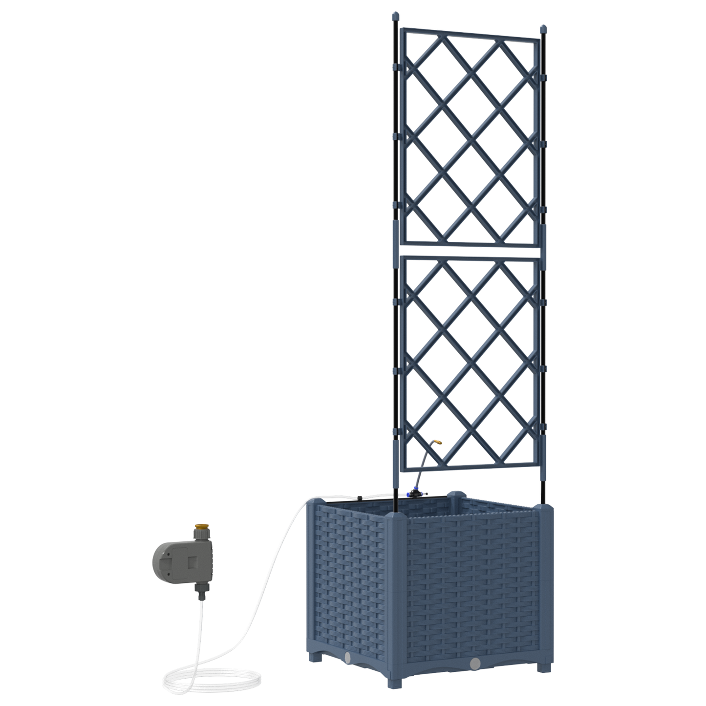 Garden Grey 40 x 40 x 142 cm Steel