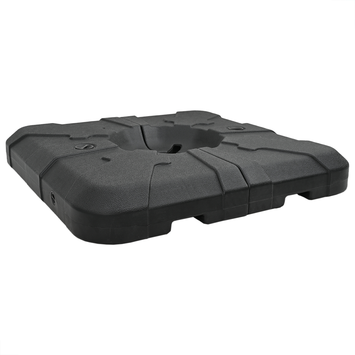 Umbrella Base Set 2 pcs Black 88.5 x 88.5 x 12 cm Plastic
