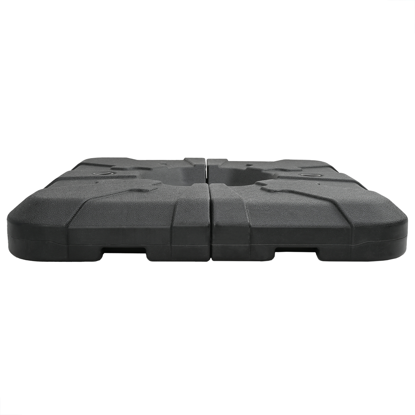 Umbrella Base Set 2 pcs Black 88.5 x 88.5 x 12 cm Plastic