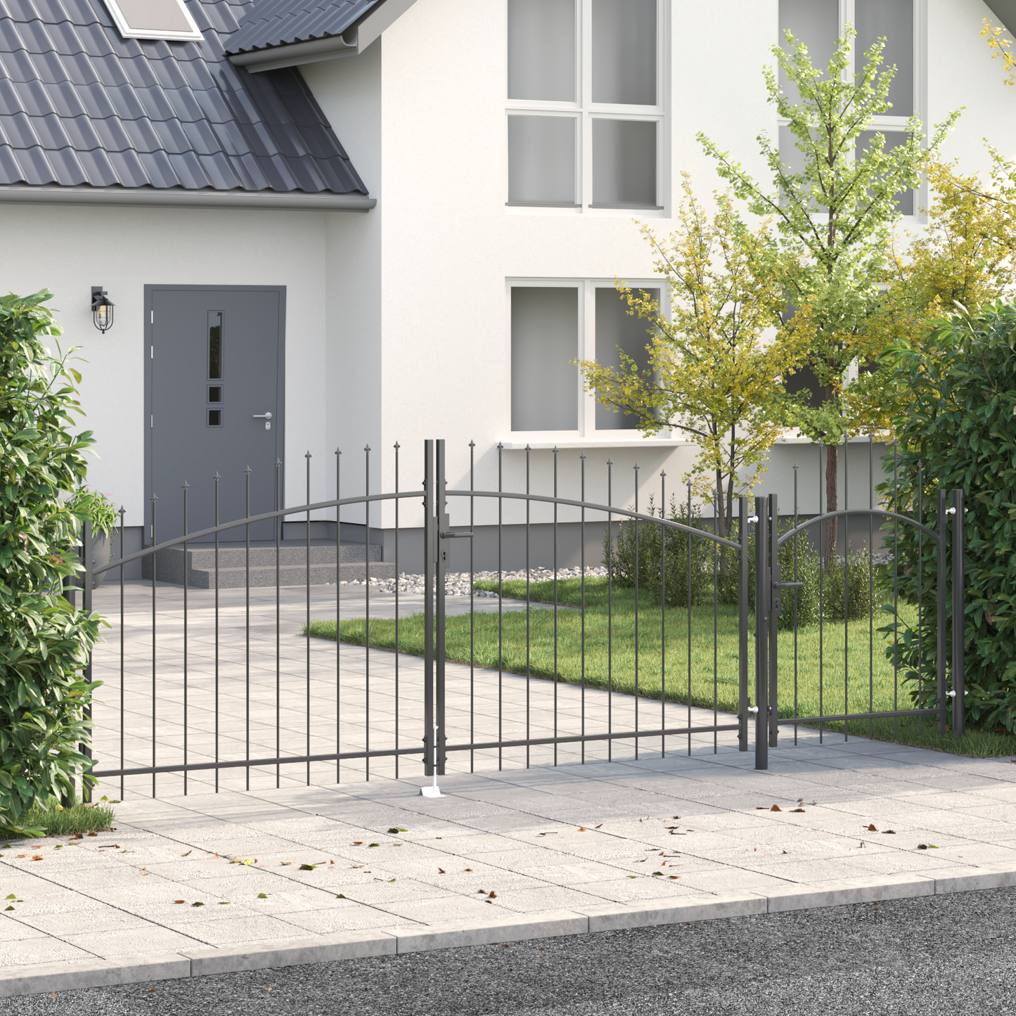 Garden Gate Black 150 x 400 cm