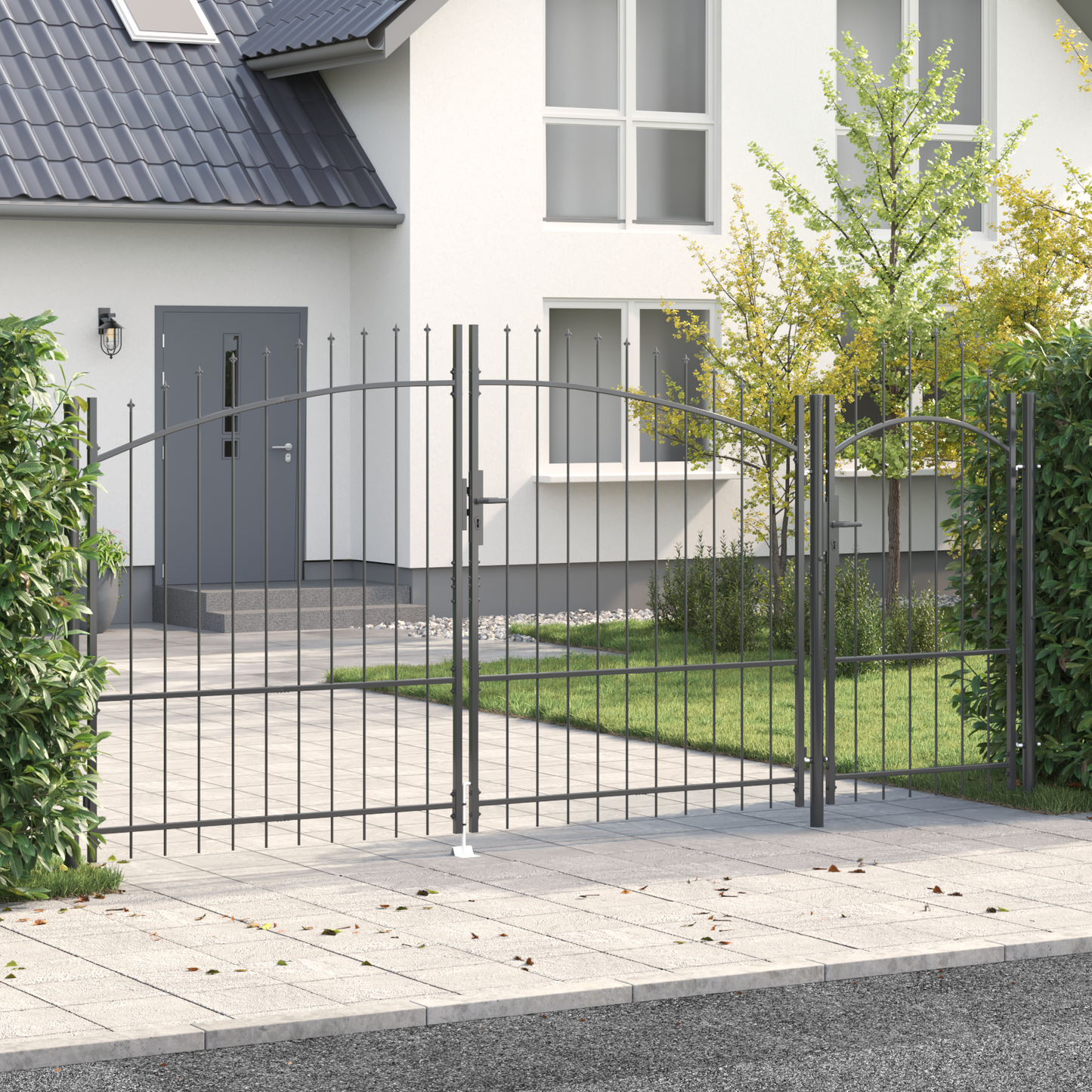 Garden Gate Black 175 x 400 cm