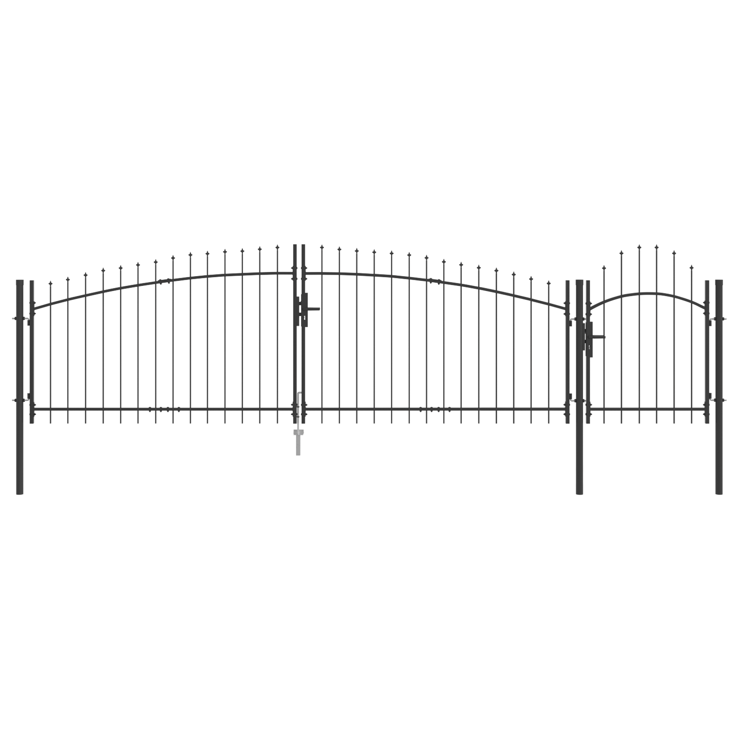 Garden Gate Black 100 x 500 cm