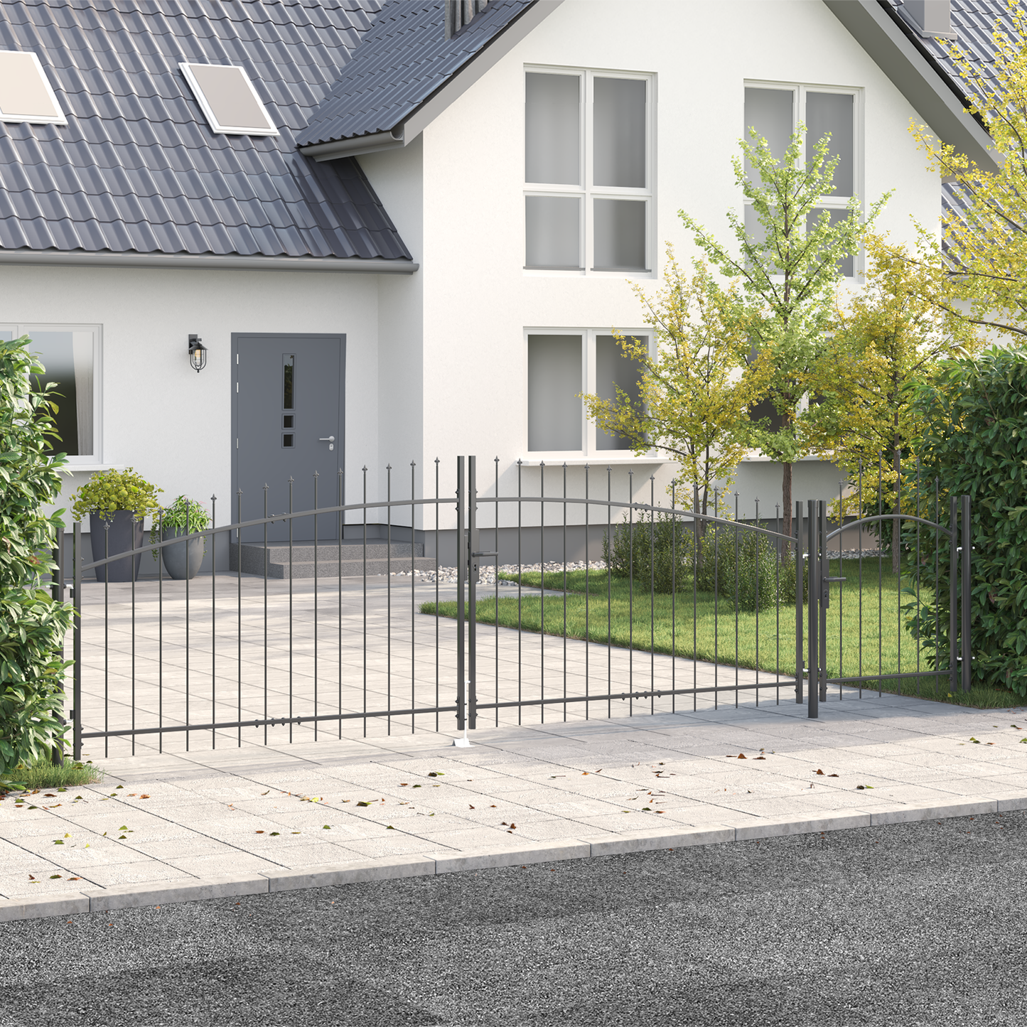 Garden Gate Black 100 x 500 cm