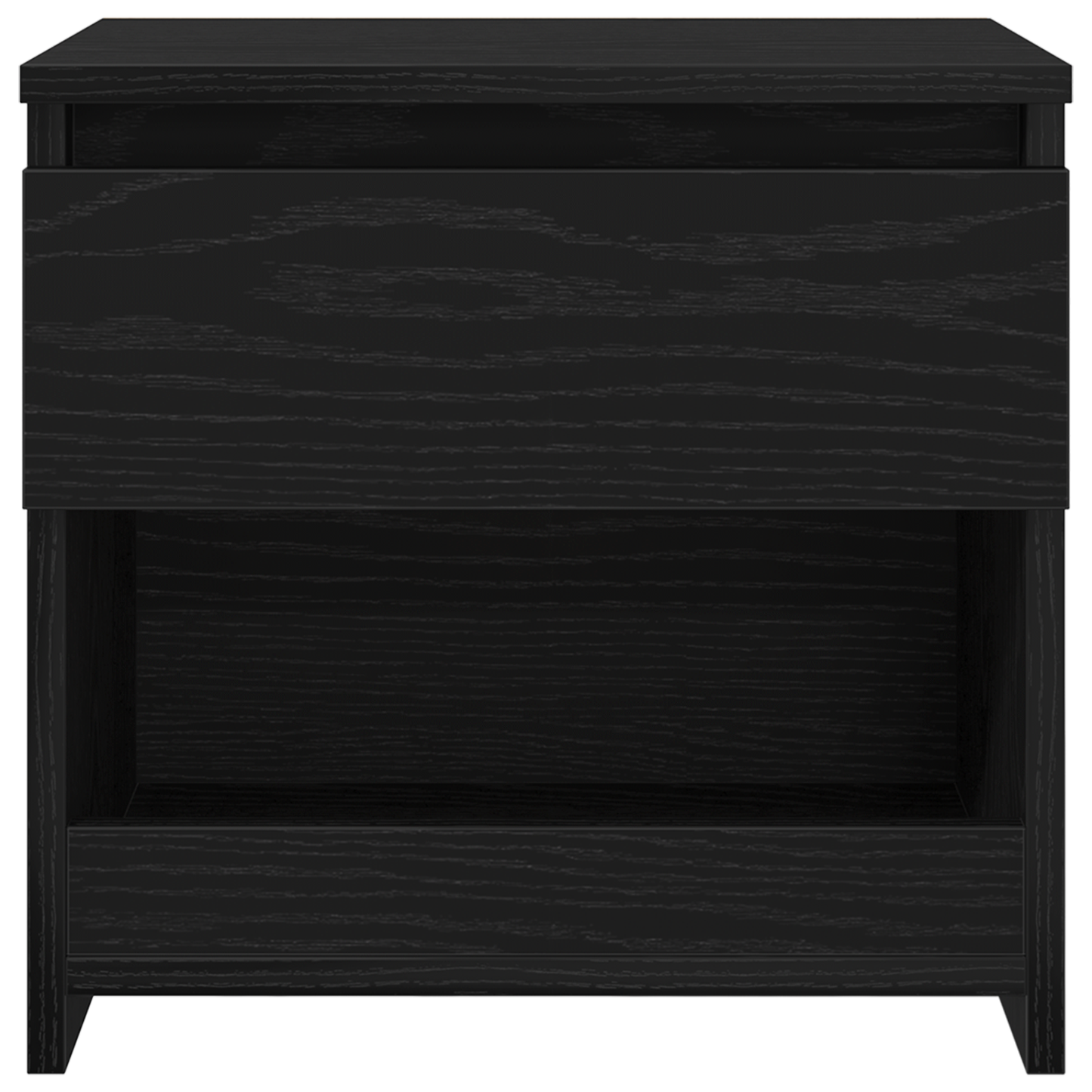 Bedside Cabinet Black Oak 40 x 30 x 39 cm Engineered wood