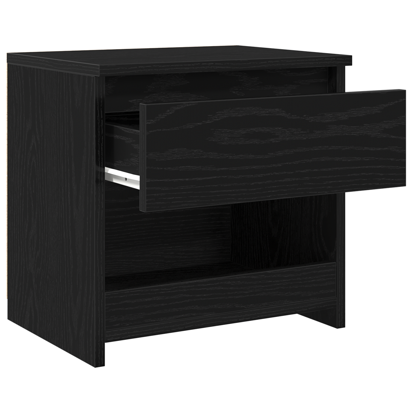 Bedside Cabinet 2 pcs Black Oak 40 x 30 x 39 cm Engineered wood