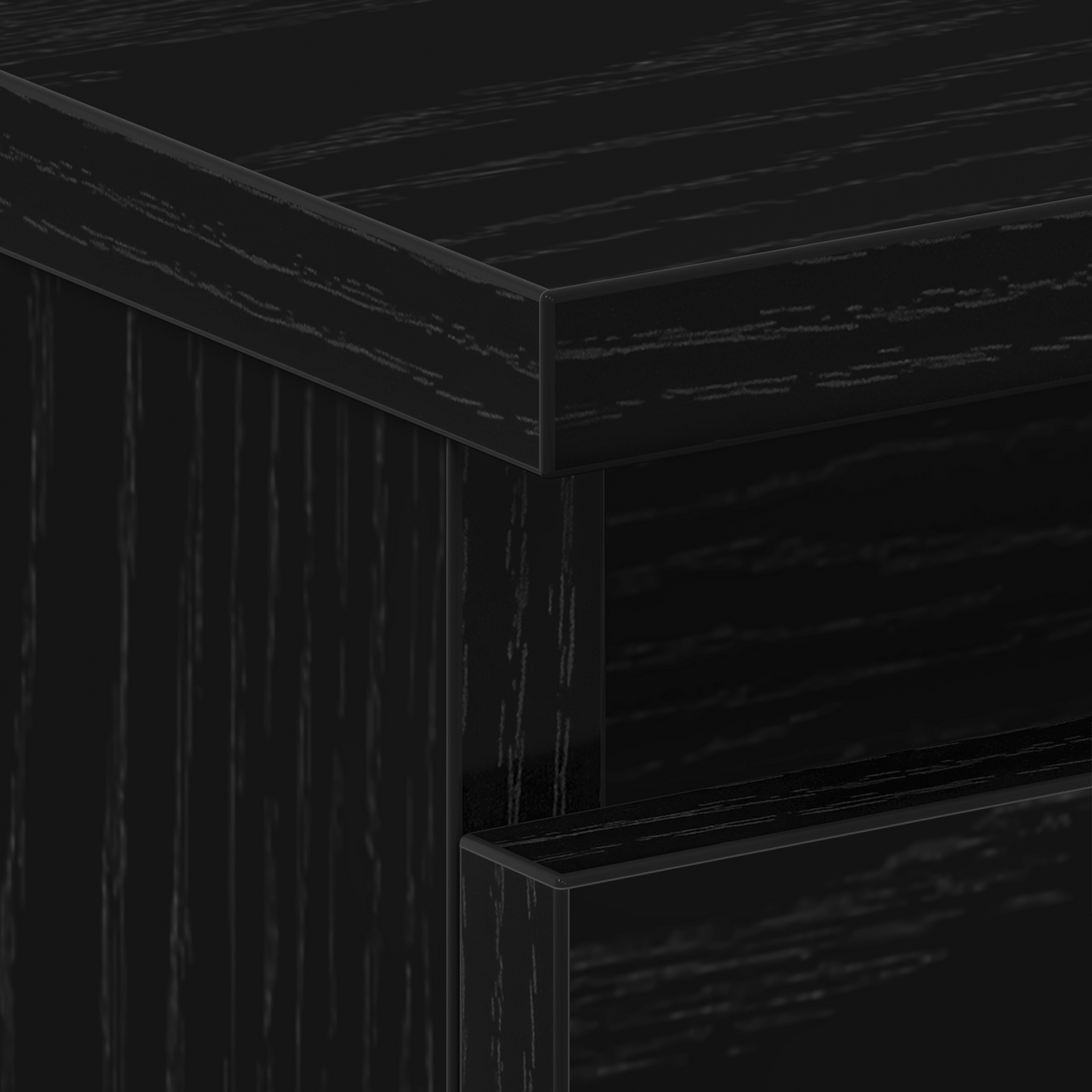 Bedside Cabinet with Drawer 2 pcs Black oak 40 x 35 x 62.5 cm