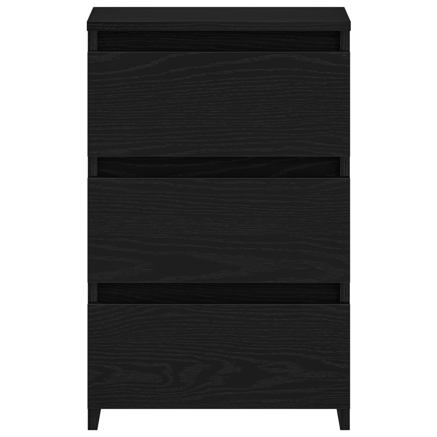 Bedside Cabinet with Drawer 2 pcs Black oak 40 x 35 x 62.5 cm