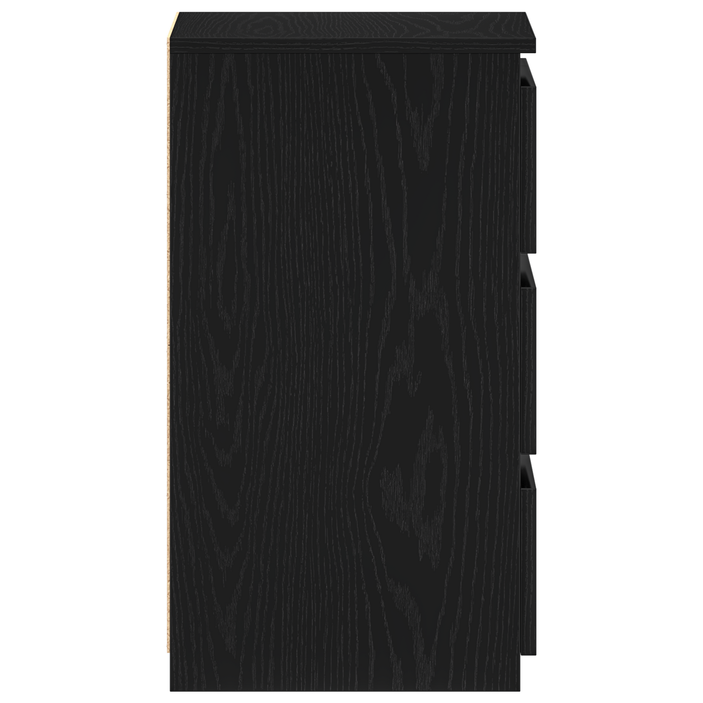 Bedside Cabinet with Drawer 2 pcs Black oak 40 x 35 x 62.5 cm