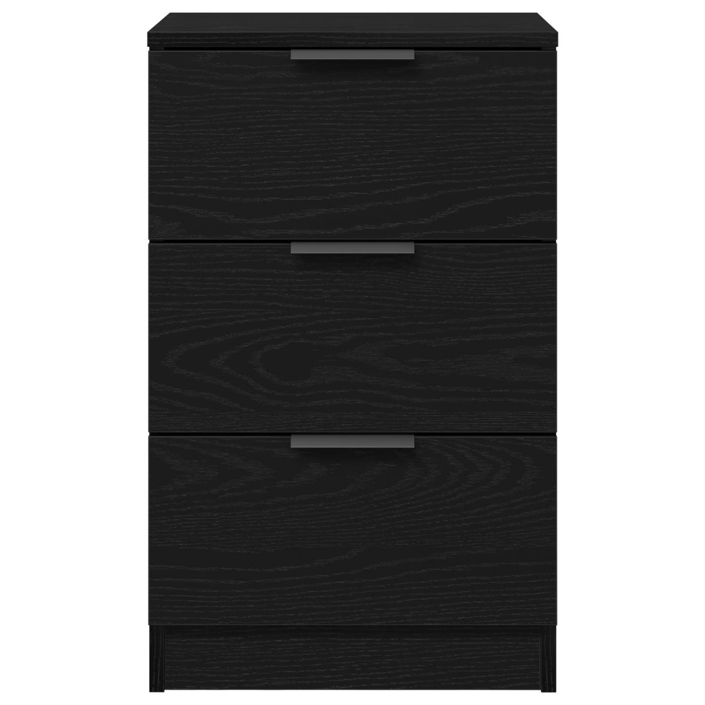 Bedside Cabinet 2 pcs Black oak 40 x 65 x 65 cm Engineered wood