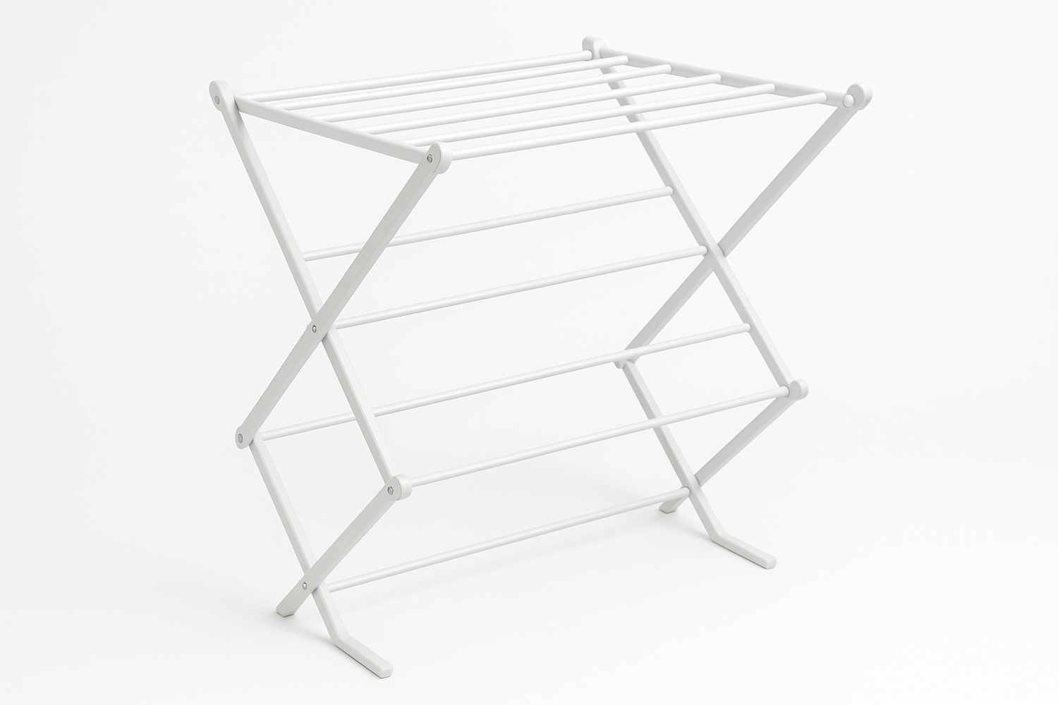  Folding Clothes Dry Rack White Plastic