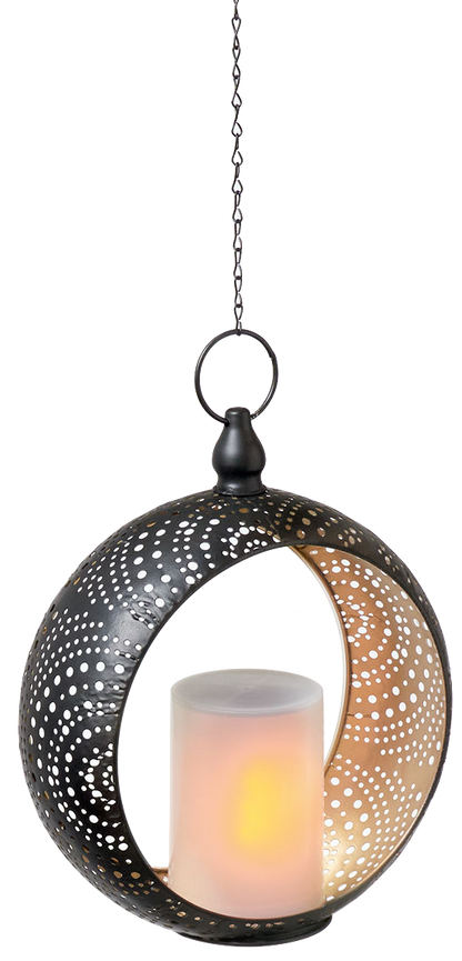 Solar Metal Decoration with LED Candle