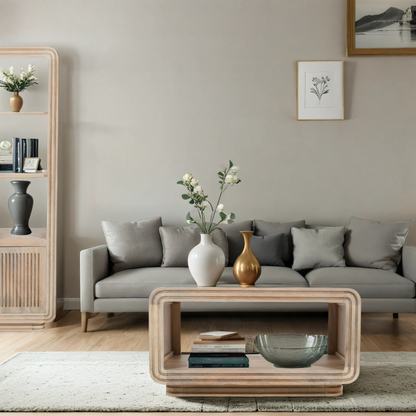Hudson Carved Mango Wood Coffee Table