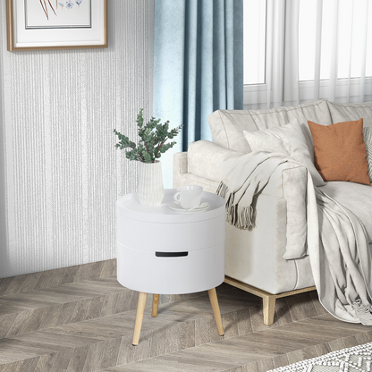 3-Part Side Coffee Table End Desk Night Stand Storage White