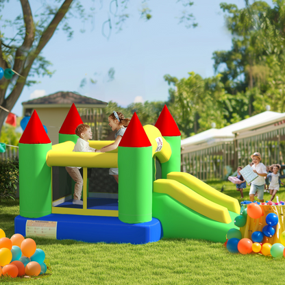 Bouncy Castle with Slide Inflatable Bouncer Kids Jumper Bounce Castle HOMCOM