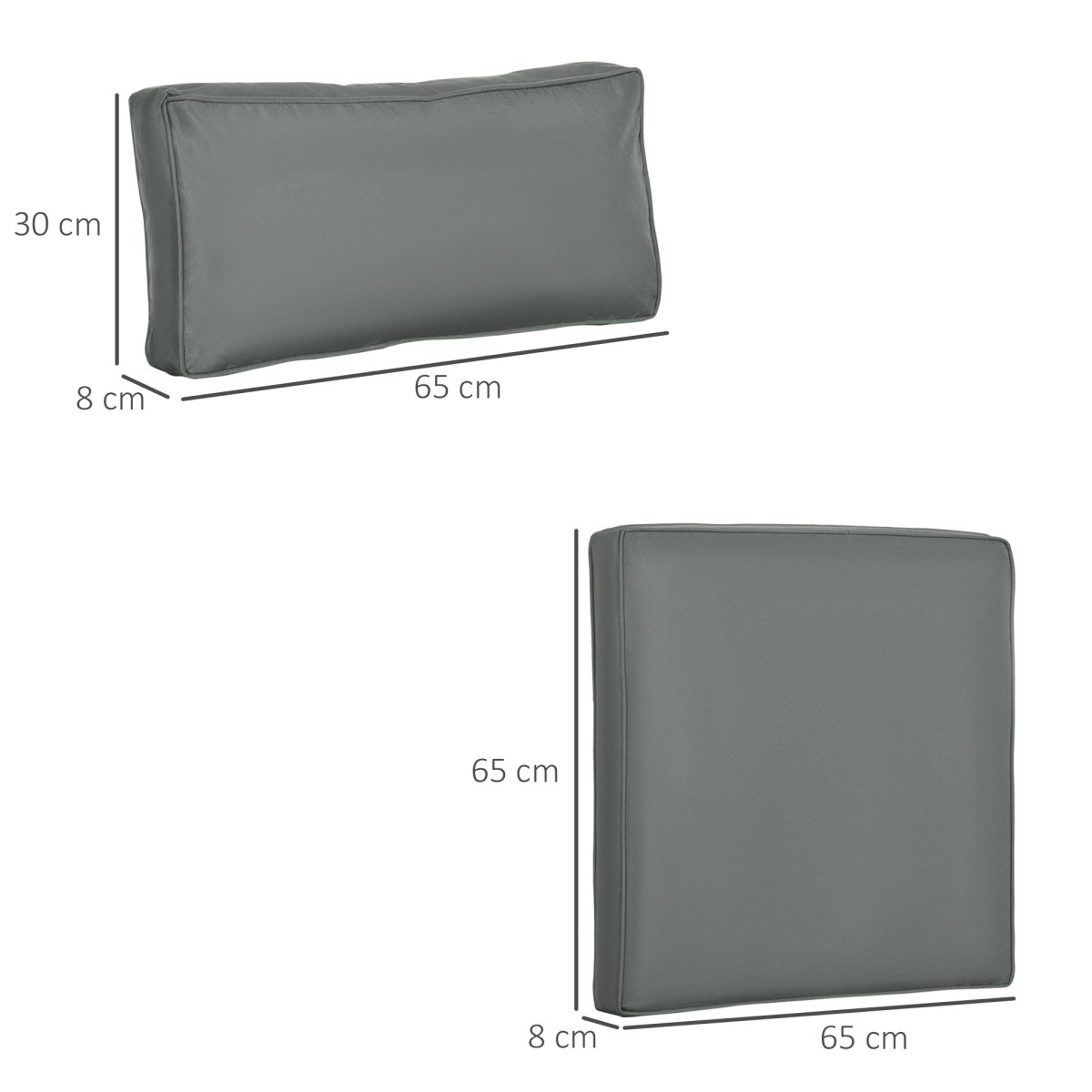 Replacement Cushions for Rattan Furniture, 7 Seat Cushions and 7 Back Cushions