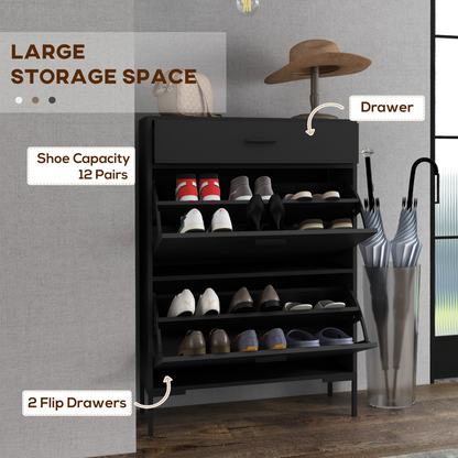 HOMCOM 12V Two-Seater Kids Electric Ride-On Car w/ Electric Bucket - Green