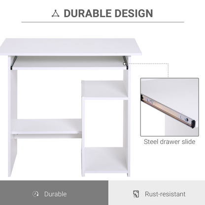 Computer Desk, 73.5H cm-White