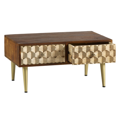 Edison Coffee Table With 2 Drawers
