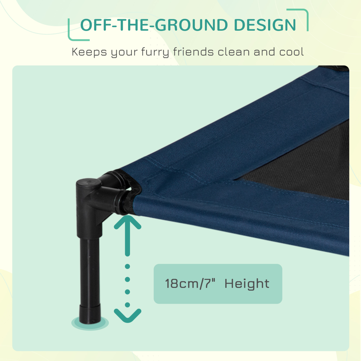 Pet Bed Raised Cot Dog Cat Elevated Puppy Hammock Camping Portable Waterproof