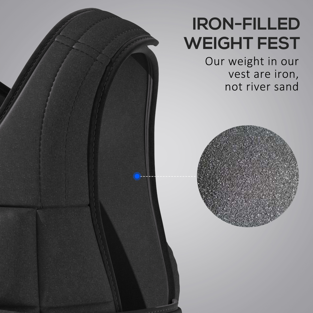 20KGS Adjustable Weight Vest Running Gym Training Weight Loss HOMCOM
