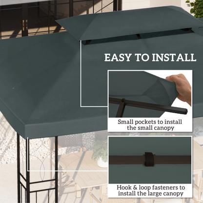 3x4m Gazebo Replacement Roof Canopy 2 (TOP ONLY)