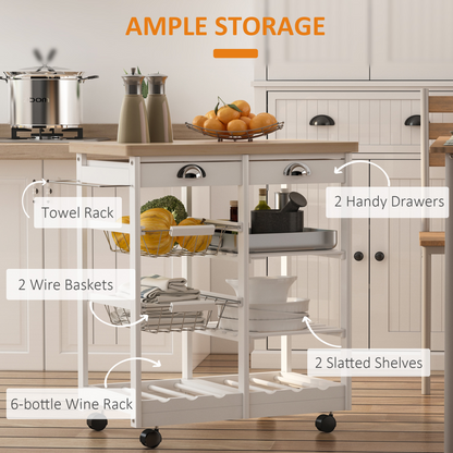 Kitchen Island, 74Wx37Dx76Hcm-White