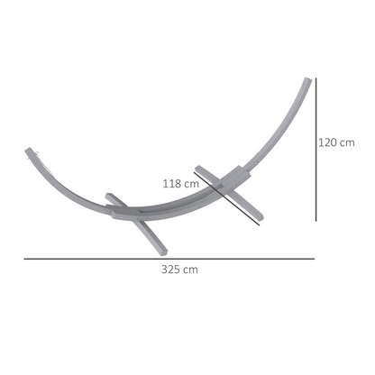 Solid Wood Crescent Arc Hammock Stand - Stylish & Sturdy Home Decor