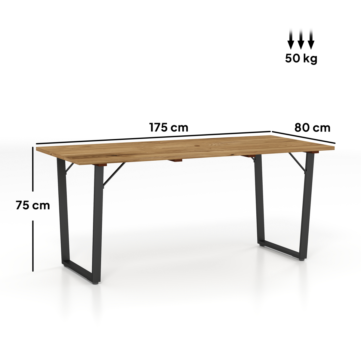 Outsunny Wooden Garden Table for 6 with 5cm Parasol Hole for Balcony Terrace