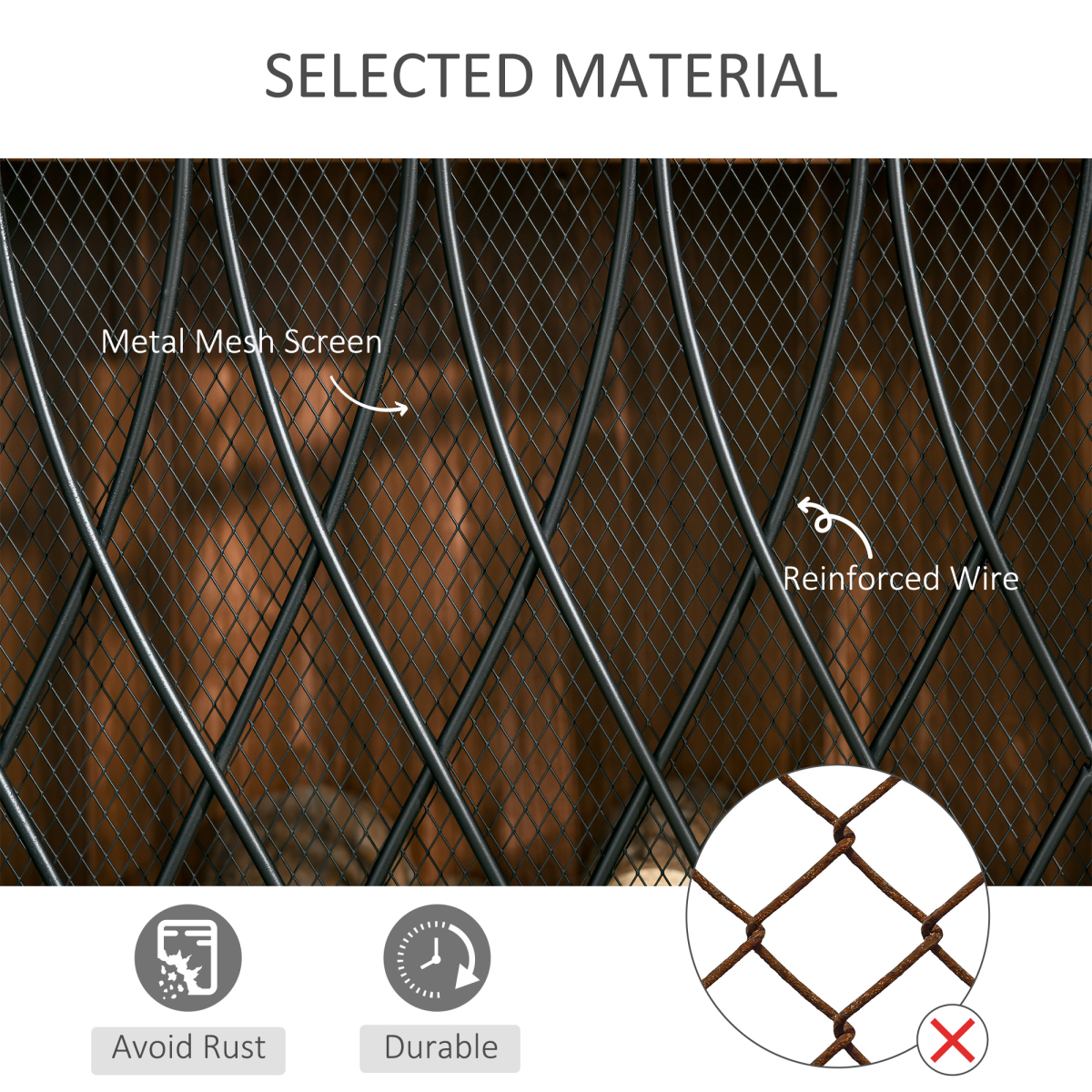 3-Panel Folding Fireplace Screen Metal Mesh Fire Spark Guard Black