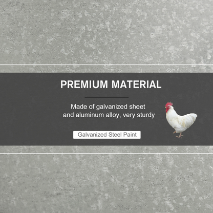 Automatic Chicken Feeder Galvanized Steel Poultry Feeders, 11.5kg of Feeds