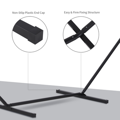 3.6m Long Metal Hammock Stand Frame Replacement Garden Outdoor Patio