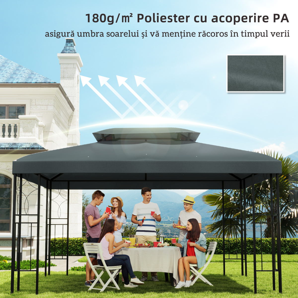 3x4m Gazebo Replacement Roof Canopy 2 (TOP ONLY)