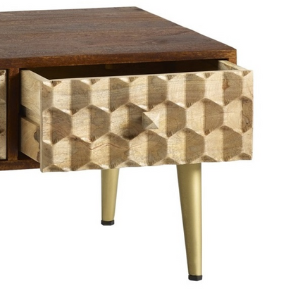 Edison Coffee Table With 2 Drawers