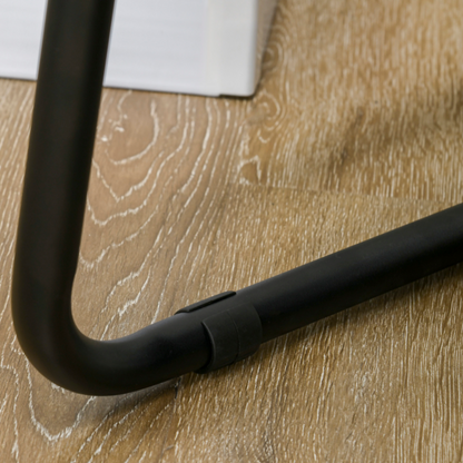 HOMCOM Folding Sleeper Chair Bed with Pillow and Side Pockets, Charcoal Grey