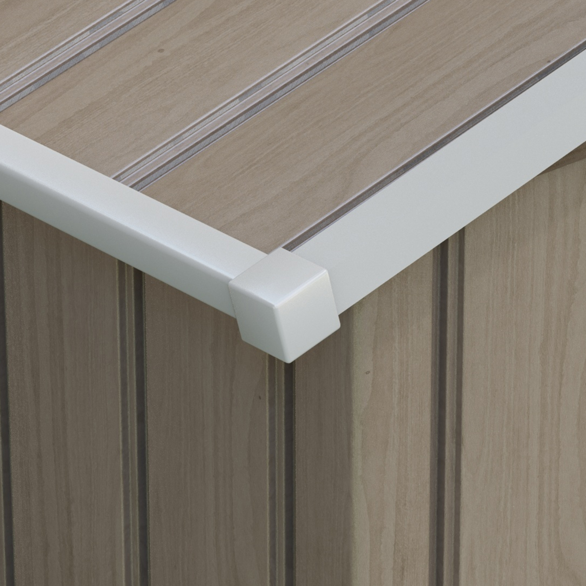 Outsunny Garden Shed with Locking Door, Floor Foundation - Brown