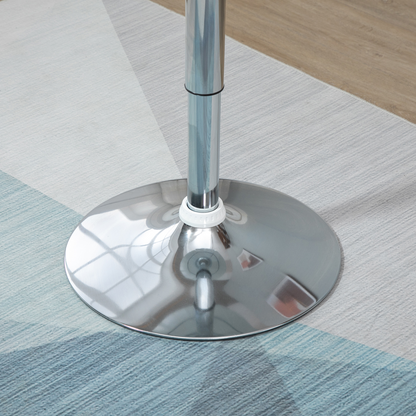 Painted Top Bistro Pub Table Adjustable Swivel Counter Home White