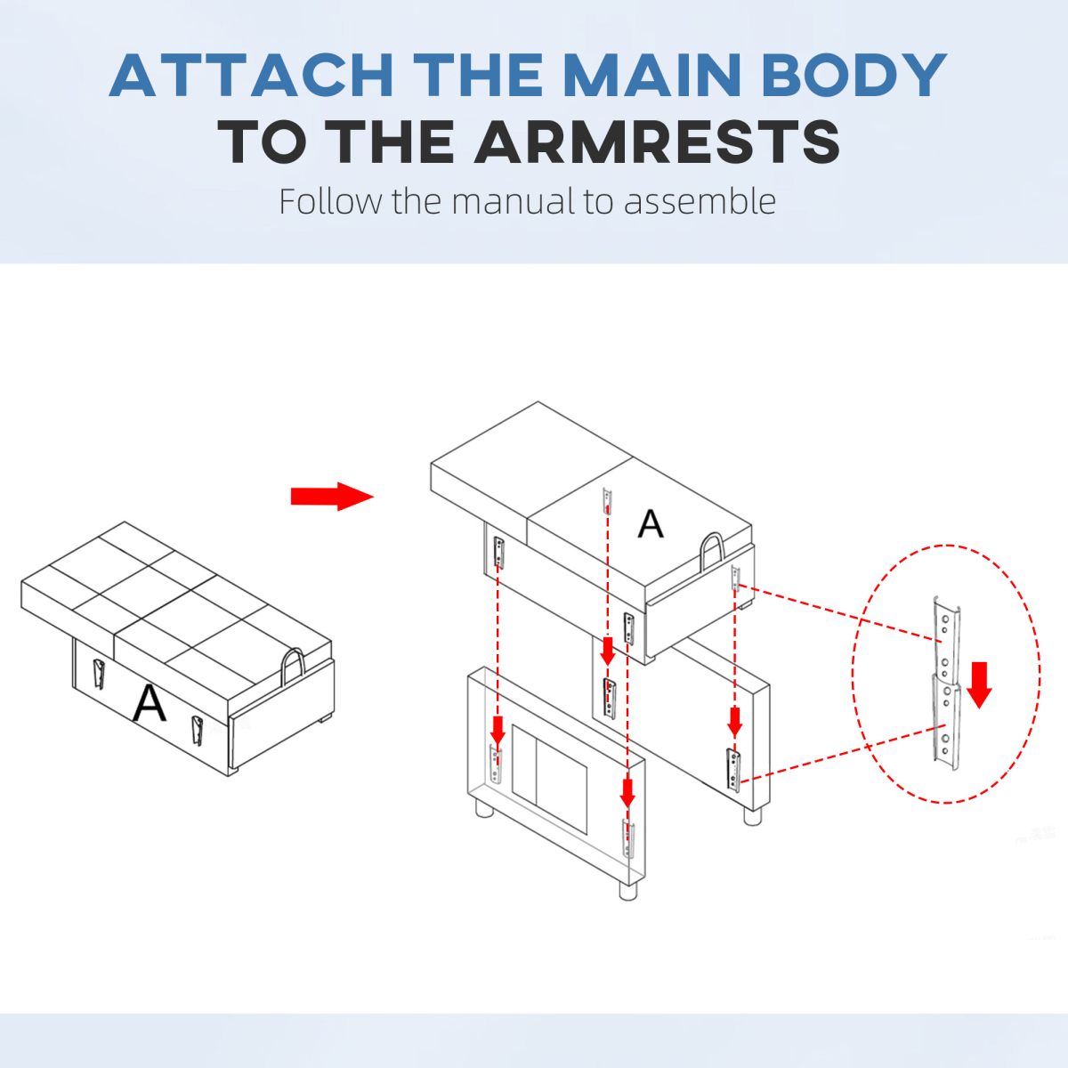 HOMCOM Pull Out Chair Bed, Sleeper Chair with Pillow, Side Pockets, Light Grey