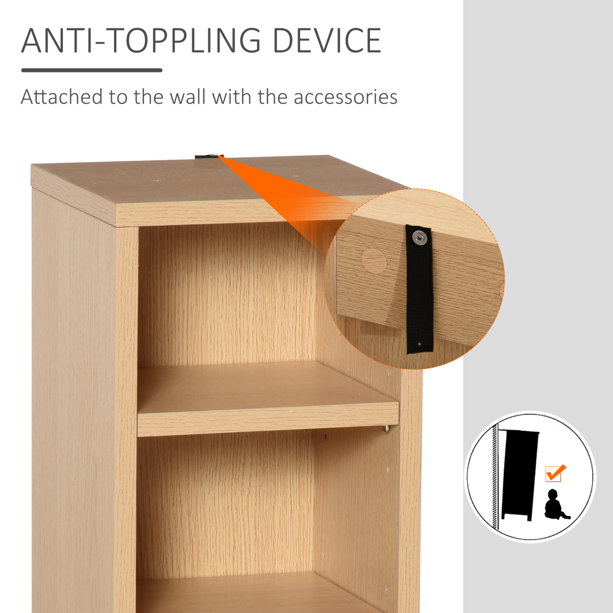 Set of 2 CD Media Display Shelf Unit Tower Rack w/ Adjustable Shelves Wood Color