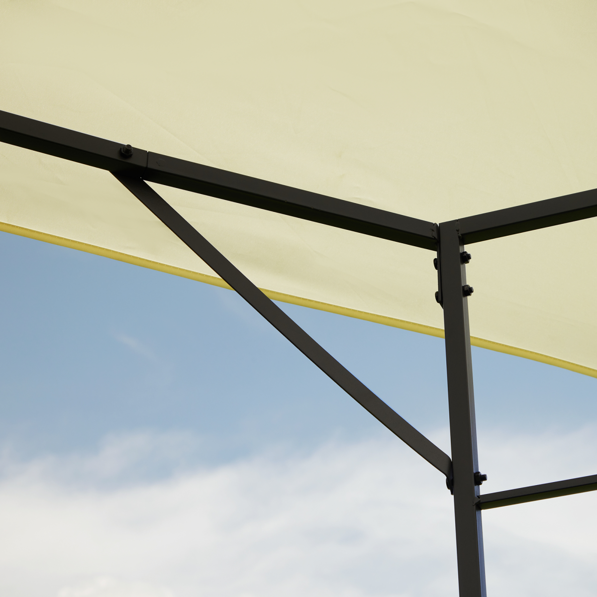 Outdoor Gazebo for Garden Party Tent, Wedding Canopy Pavilion Cream-white