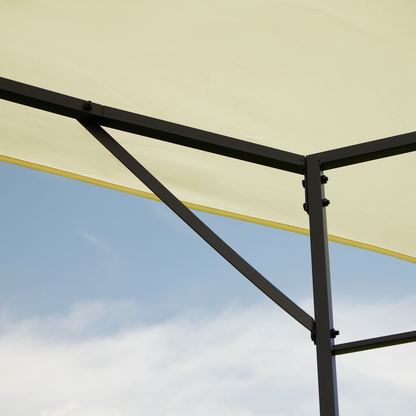 Outdoor Gazebo for Garden Party Tent, Wedding Canopy Pavilion Cream-white
